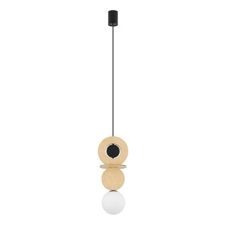 Lampa wisząca Nowodvorski DROPS WOOD A 11173 Naturalne drewno Biały