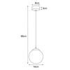 Lampa wisząca GAMMA Kaja K-5165 grafitowy