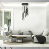 Milagro Lampa wisząca MONZA BLACK/GOLD 7xG9 8W MLP6385 CZARNY / ZŁOTY