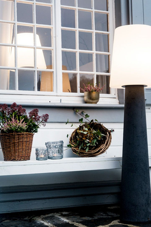 Lampa solarna No.1 zewnętrzna ogrodowa przenośna 2900K Biała ciepła 160cm, antracyt 32564S 