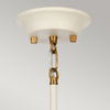Lampa wisząca Elstead Lighting Cosmos beżowy/złoty DL-COSMOS5