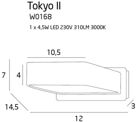 Kinkiet Maxlight W0168 biały