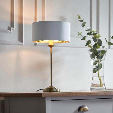Lampa stołowa Endon Lighting Highclere 104054 mosiądz
