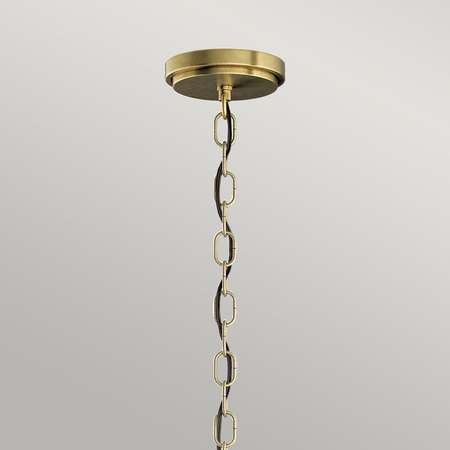 Lampa wisząca / Półplafon Roux - 3 źródła światła - Naturalny mosiądz Quintiesse QN-ROUX3-NBR