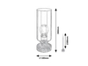 Lampa stołowa Rabalux Tanno 74120 dąb