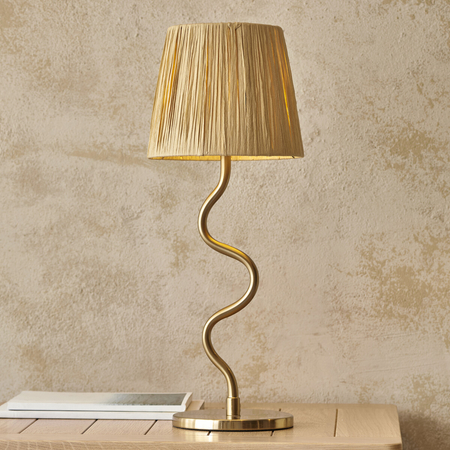 Lampa stołowa Endon Lighting Wriggle 114225 mosiądz
