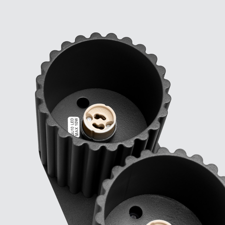 Sollux Lighting Plafon AURA 2 czarny GU10 SL.1785