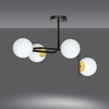 Lampa sufitowa RAGNAR 4A BLACK GOLD Emibig 1032/4A biały/czarny