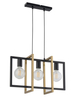 Sigma 32234 EDEN 3 lampa wisząca czarny/złoty