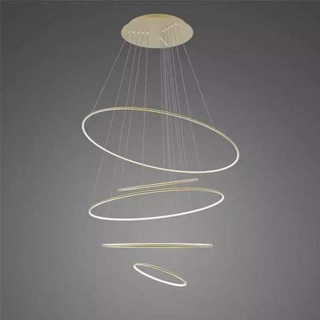 Lampa wisząca Ledowe Okręgi No.5 złota 4k Dali