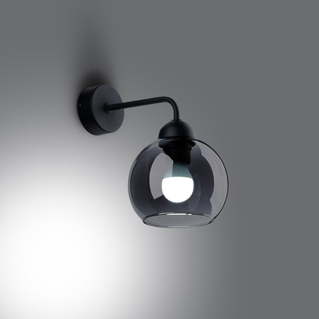 Sollux Lighting Kinkiet ALINO 1 czarny SL.1139