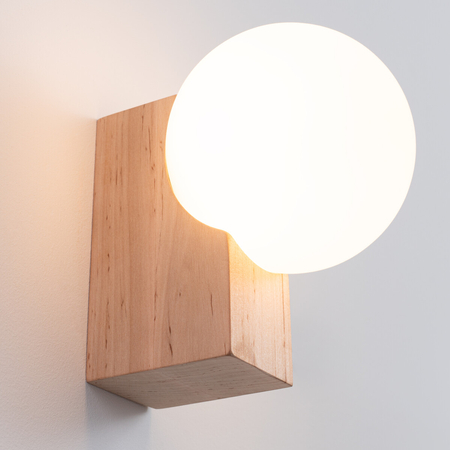 Sollux Lighting Kinkiet BULBO naturalne drewno SL.1682