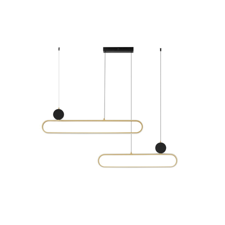 Lampa wisząca Luces Exclusivas TURVIANO LE45490 czarny, złoty i odcienie złota