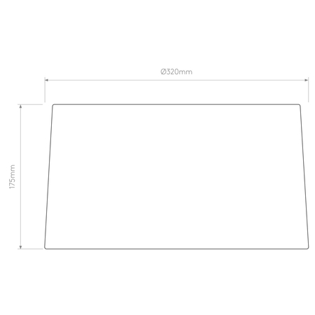 Klosz/Abażur Astro Tapered 320 Pendant 5013022 Piaskowa (Szarobeżowa) Tkanina