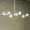 Lampa wisząca ROSSI 8 WH GRAFIT Emibig 878/8 biały/czarny