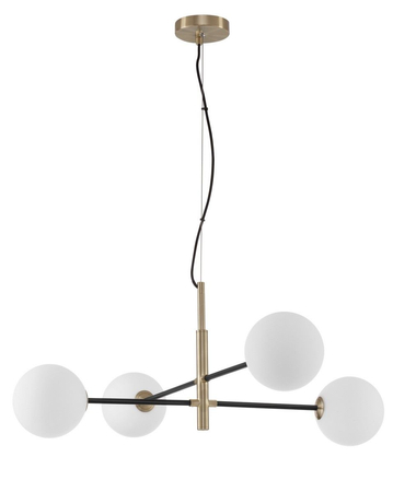 Lampa wisząca Luces Exclusivas PLATO LE41769 czarny/złoty