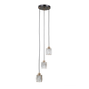 Lampa wisząca Italux Torno PND-40813-3R-BK-HBR Czarny mat, złoty