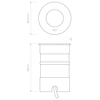 Lampa gruntowa Astro Cromarty 120 LED 1378004 Szczotkowana Stal Nierdzewna