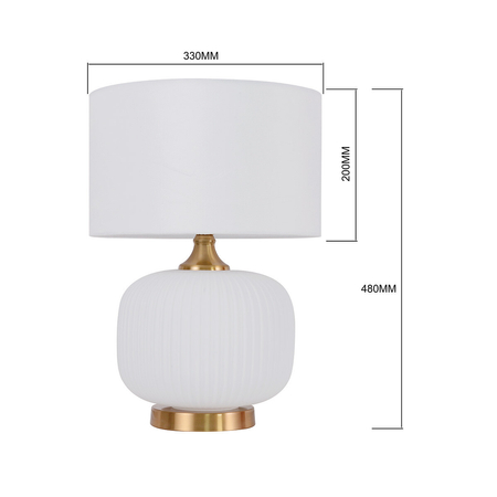 Light Prestige Lampa stołowa Tamiza 48 cm biała 1xE27 LP-1515/1T small white