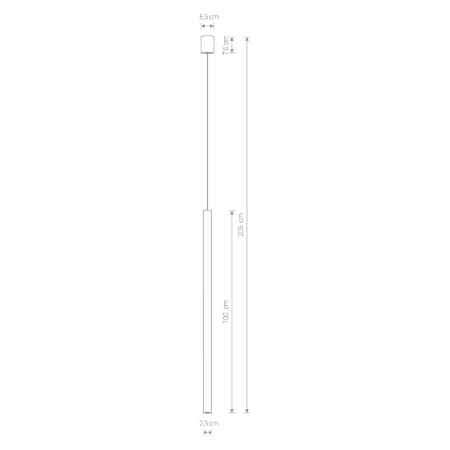 Lampa wisząca Nowodvorski 8436 LASER 1000 BLACK