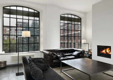 Lampa podłogowa FINESS S czarny mat 1xE27 regulowana, abażur biały w komplecie