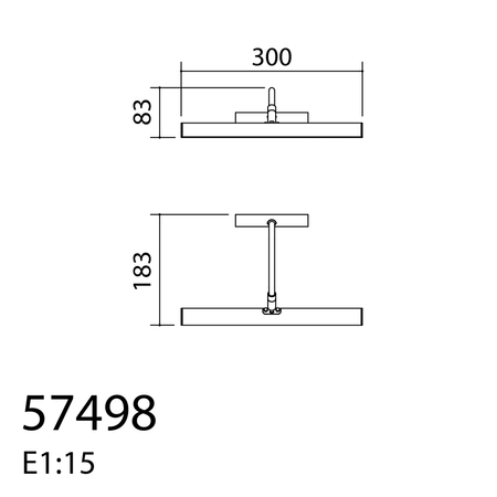 Lampa ścienna obrazowa SISLEI chrom matowy 300mm LED 6W 2700K