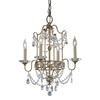 Żyrandol Elstead Lighting Gianna srebrny FE-GIANNA4