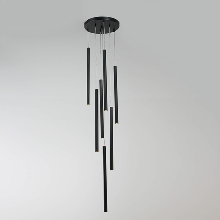 Lampa wisząca Lungo 7xG9 czarna LP-894/7P BK
