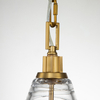 Lampa wisząca Elmore - 1 źródło światła - Oksydowany mosiądz Quintiesse QN-ELMORE-P-BBS