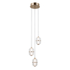 Lampa wisząca Italux Alani PND-34375-3-HBR Złoty
