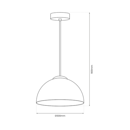 Milagro Lampa wisząca GAMMA BLACK 1xE27 MLP1063 CZARNY