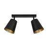 Lampa wisząca PRISM 2 BLACK / GOLD Emibig 406/2 czarny/złoty