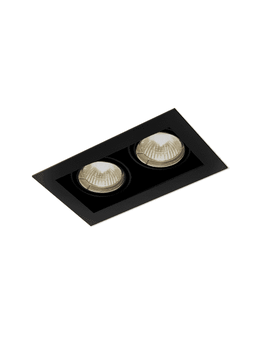 Oprawa podtynkowa AQform 36812-0000-U8-PH-12 SQUARES 50x2 230V Czarny struktura