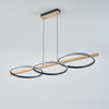 Lampa wisząca Zuma Line MD3913-3-3BWLT ALMERIA LAMPA WISZĄCA CZARNA-DREWNO/BLACK-WOOD