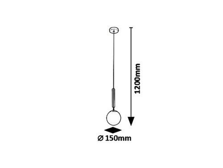Lampa wisząca Rabalux Divina 5352 złoty