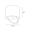MAXLIGHT C0266 LAMPA SUFITOWA VECTOR 10W CZARNA