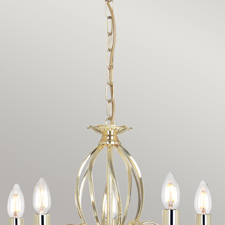 Żyrandol Elstead Lighting Aegean mosiądz AG5-POL-BRASS