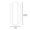 Cosmo Light Kinkiet COBURG W02784BR