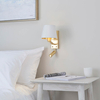Kinkiet Endon Lighting Harvey 69092 biały/złoty