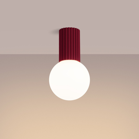 Sollux Lighting Plafon HALO burgund IP44 SL.1748