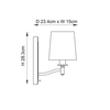 Kinkiet Endon Lighting Ortona 70246 mosiądz