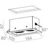 Lampa AQForm Squares 50 X 2 Recessed Biały Struktura