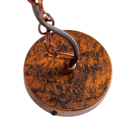 Industrialna Lampa wisząca Abigali Antique E27, miedziany