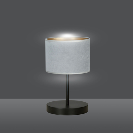 Lampa stołowa HILDE LN1 BL GRAY Emibig 1050/LN1 czarny/chrom