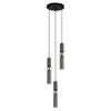 Lampa wisząca Italux Isidora PND-14290-3-GR Czarny, szary, chrom