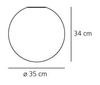 Kinkiet Artemide 0116010A Dioscuri 35