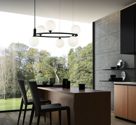 Lampa wisząca Maytoni Ring MOD013PL-06B Black