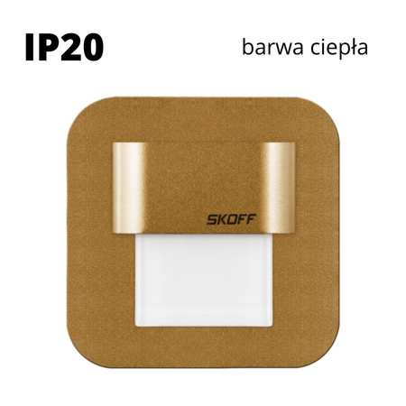 Oprawa schodowa led Skoff Salsa stick Mosiądz Biała ciepła IP20