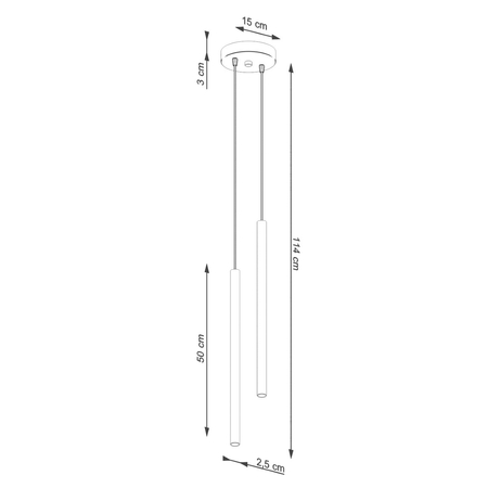 Sollux Lighting Lampa wisząca PASTELO 2 biała SL.1303