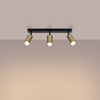 Sollux Lighting Plafon WINX 3 czarny/złoty SL.1384